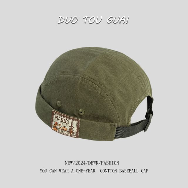 Brimless Applique Hat