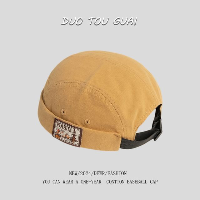 Brimless Applique Hat