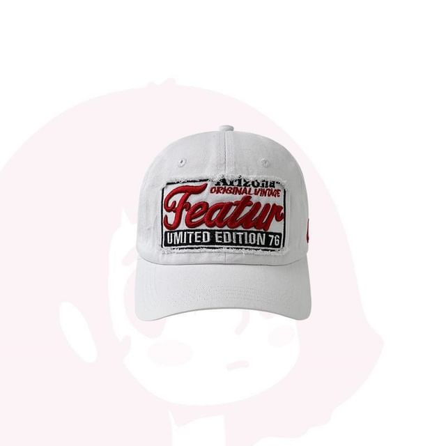 Applique Baseball Embroidered Lettering Cap