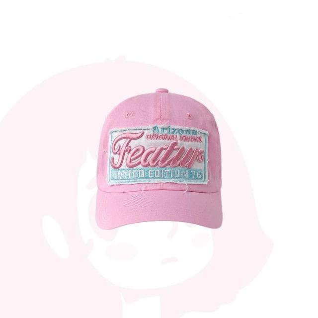 Applique Baseball Embroidered Lettering Cap
