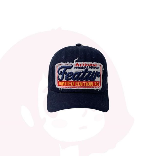 Applique Baseball Embroidered Lettering Cap