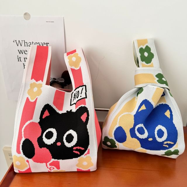 Bag Cat Tote Knit