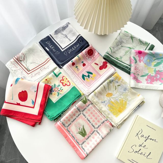 Print Neckerchief Floral