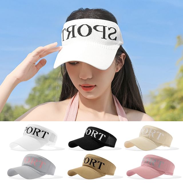 Knit Lettering Visor