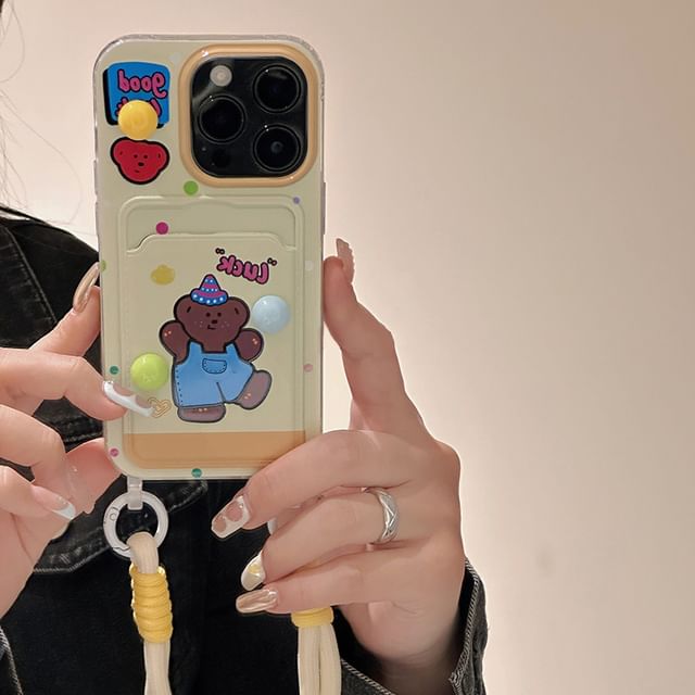 Case Holder Bear Phone Card