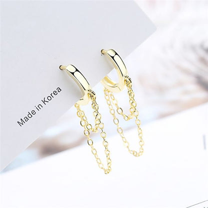 Chain Alloy Dangle Earring