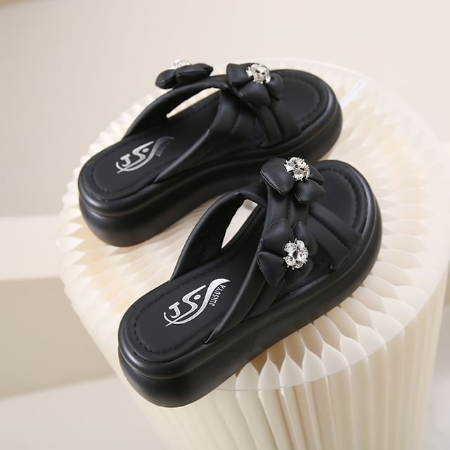 Sandals Slide Platform Flower
