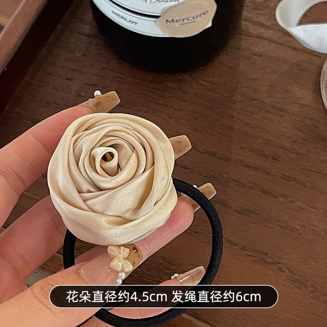 Flower Satin Hair Tie