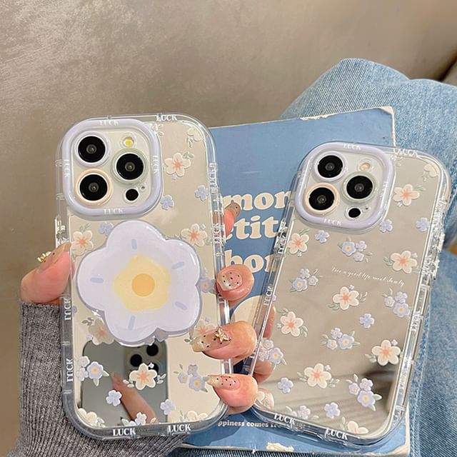 Mirrored Phone Case Floral