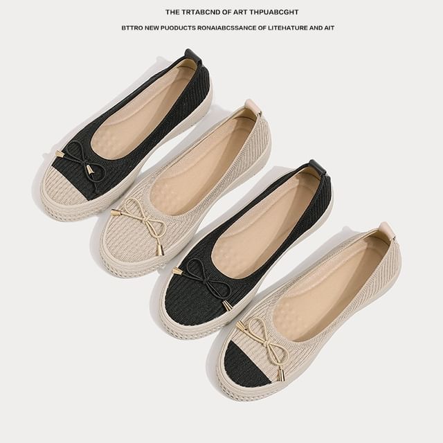 Fabric Bow Flats