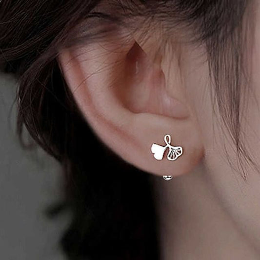 Leaf Alloy Stud Earring