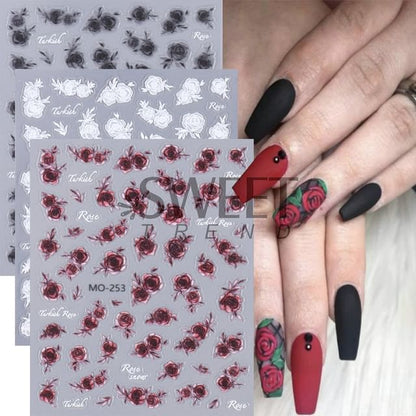 Rose Nail Art Stickers