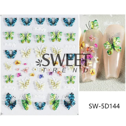 Butterfly Nail Art Stickers