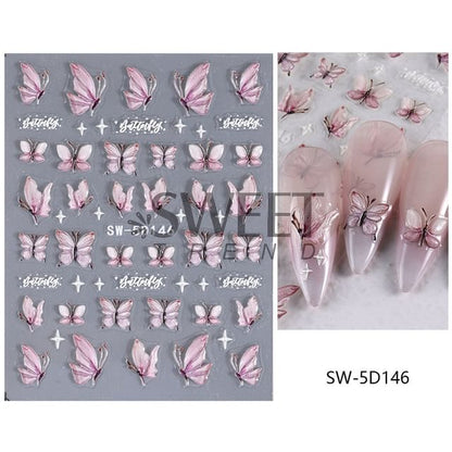 Butterfly Nail Art Stickers