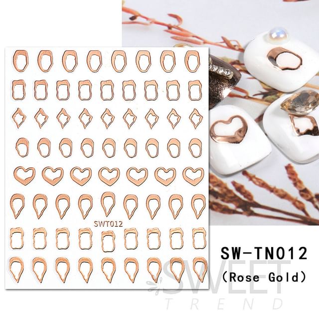 Metallic Nail Art Stickers