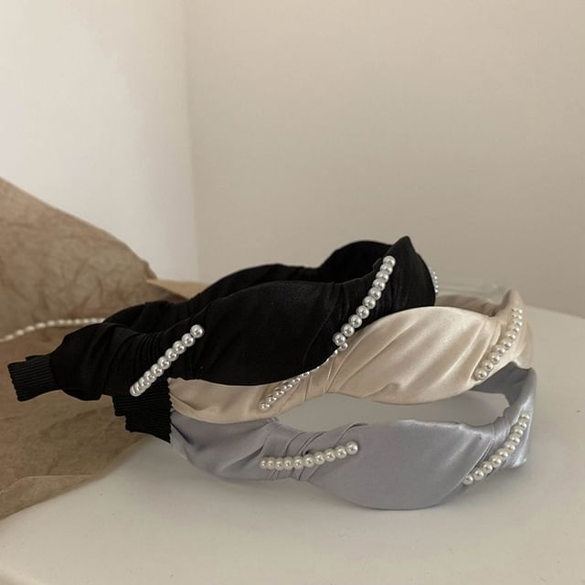 Band Hair Pearl Faux