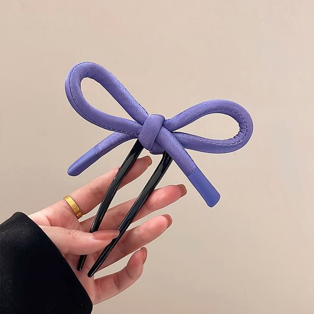 Bow Fabric Hair Stick