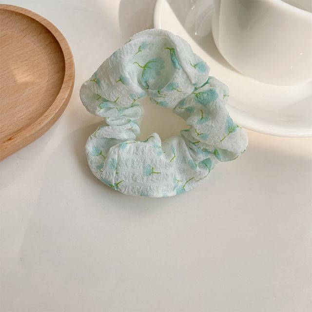 Floral Print Scrunchie