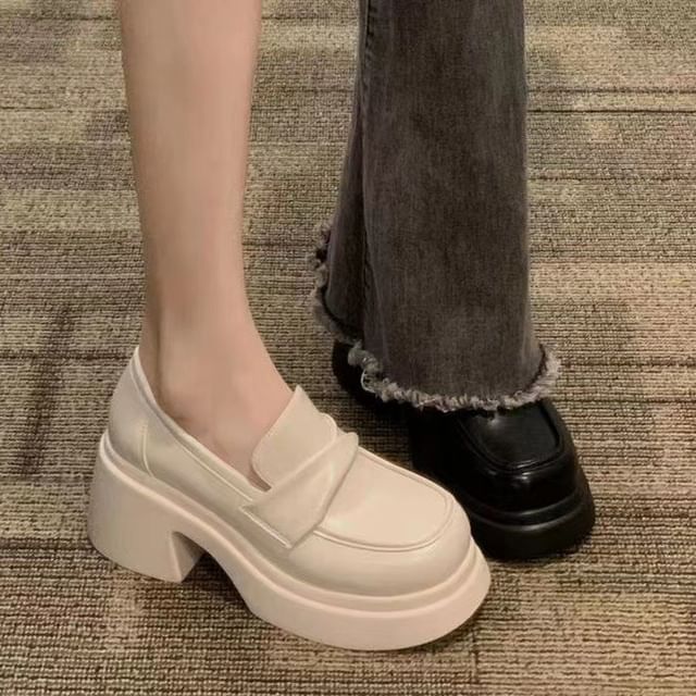 Loafers Plain Platform