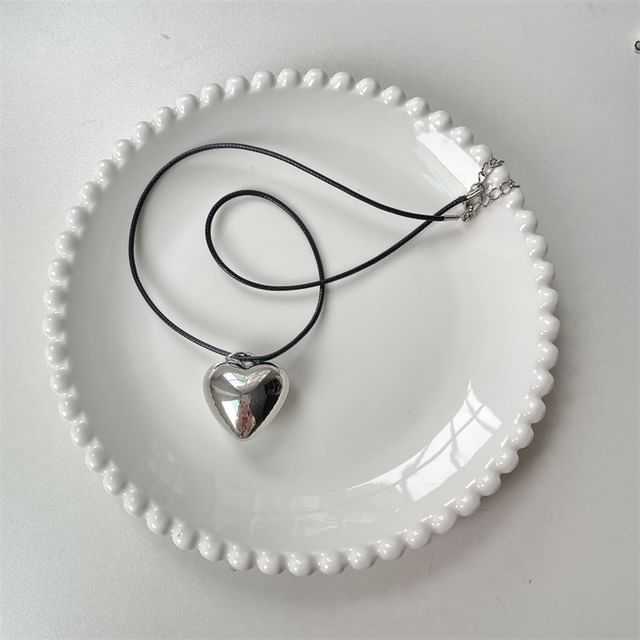 Necklace Pendant Cord Heart