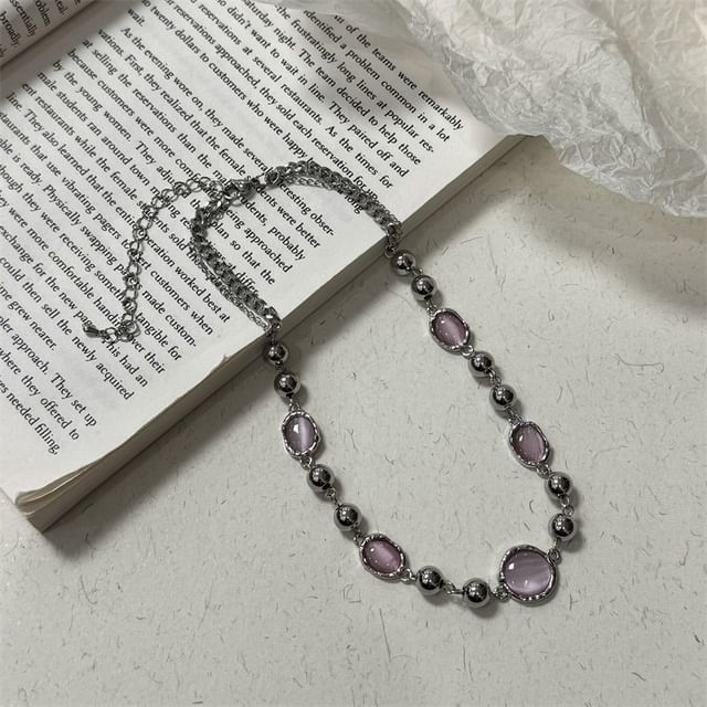 Beaded Gemstone Necklace