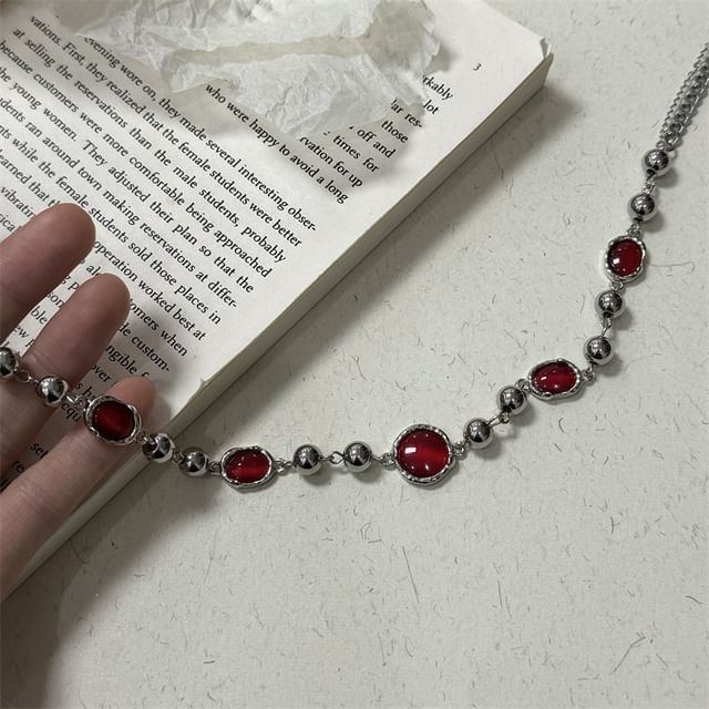 Beaded Gemstone Necklace