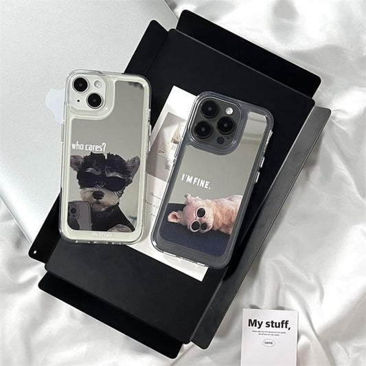 Case Mirrored Dog Phone