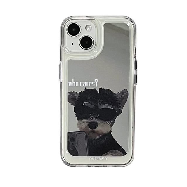 Case Mirrored Dog Phone
