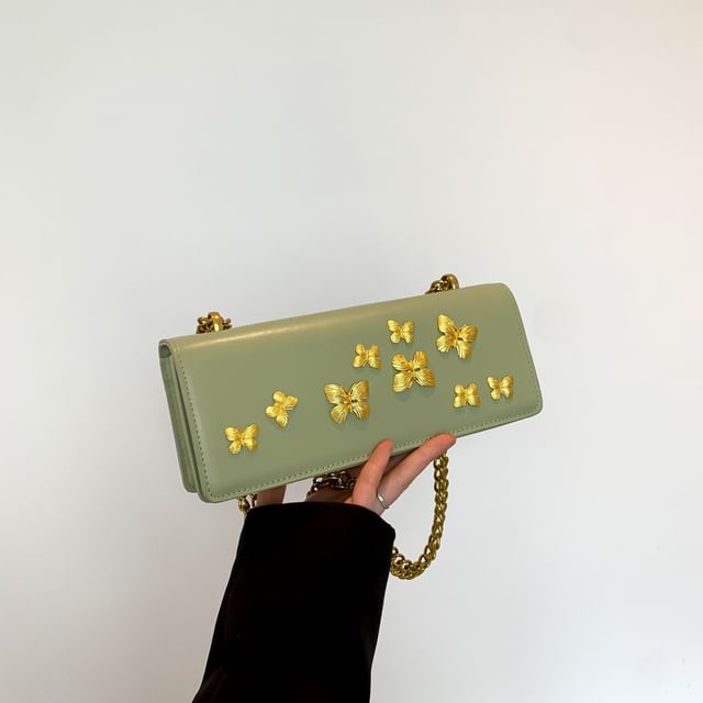 Crossbody Box Butterfly Bag Flap