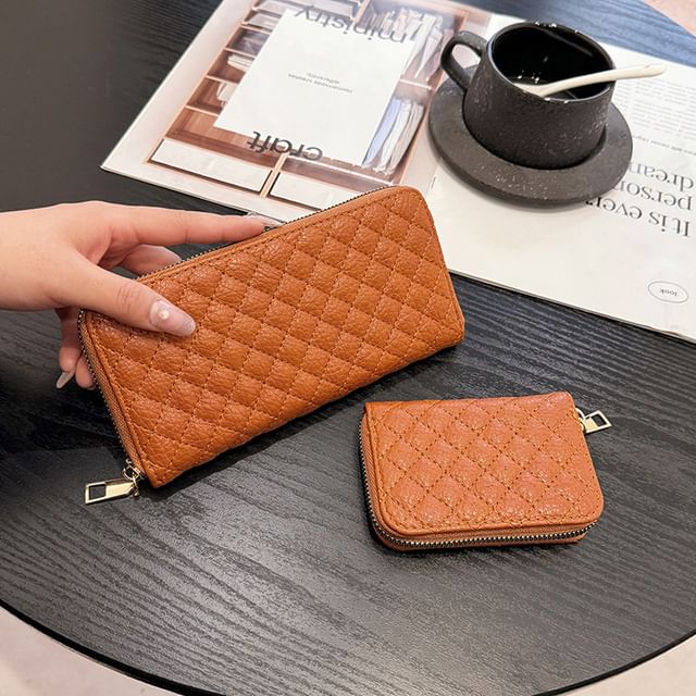 Quilted Wallet Long