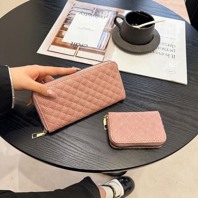 Quilted Wallet Long