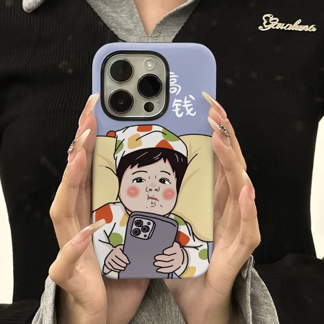 Cartoon Phone Case - iPhone 15 Pro Max / 15 Pro / 15 Plus / 15 / 14 Pro Max / 14 Pro / 14 Plus / 14 / 13 Pro Max / 13 Pro / 13 / 13 mini / 12 Pro Max / 12 Pro / 12 / 12 mini / 11 Pro Max / 11 Pro / 11