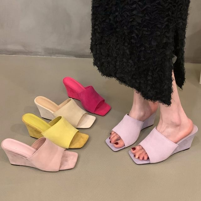 Wedge Slide Sandals