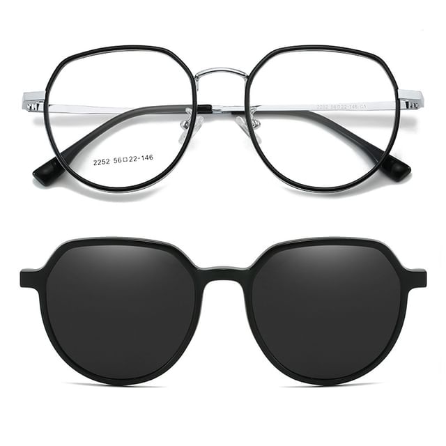 1 Designs) Magnetic Eyeglasses (Various On / in Clip Sunglasses 2