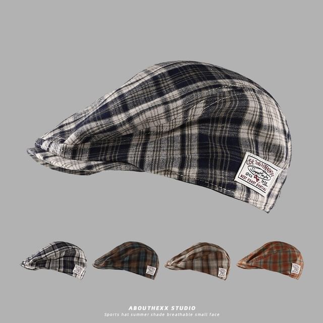 Plaid Beret