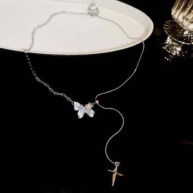 Layered Necklace Butterfly