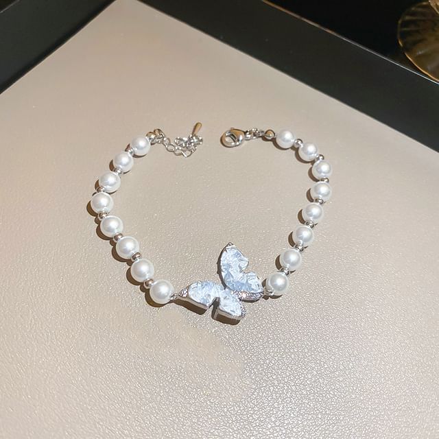 Designs) / Faux Bracelet Crystal (Various Alloy Butterfly Necklace