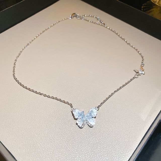Designs) / Faux Bracelet Crystal (Various Alloy Butterfly Necklace