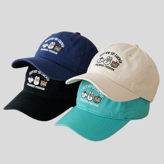 Baseball Cartoon Cap Embroidered