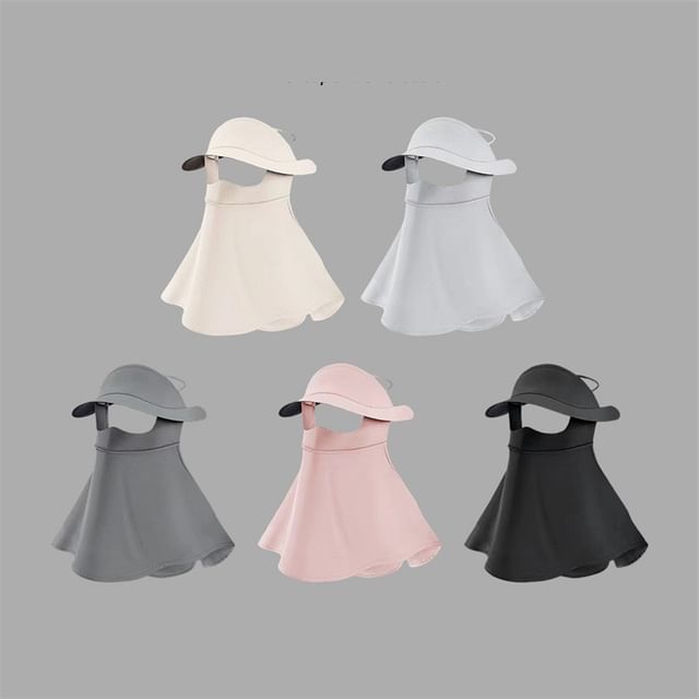 Cover with Plain Flap Sun Neck Protection Face