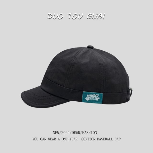 Brim Baseball Short Applique Cap