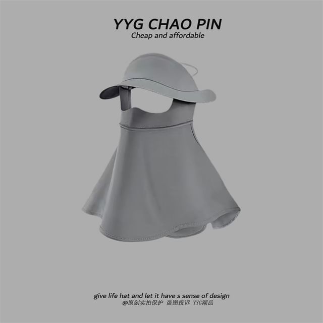 Cover with Plain Flap Sun Neck Protection Face