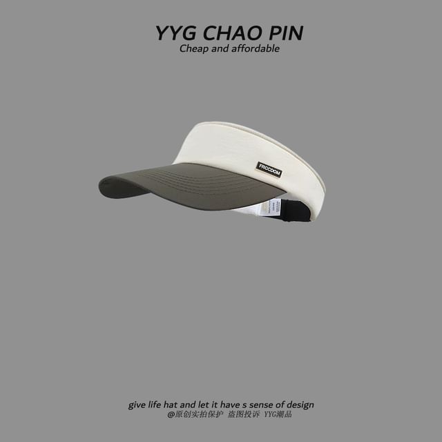 Sun Two Tone Applique Visor