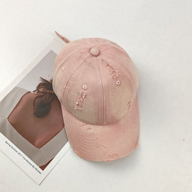 Distressed Baseball Cap