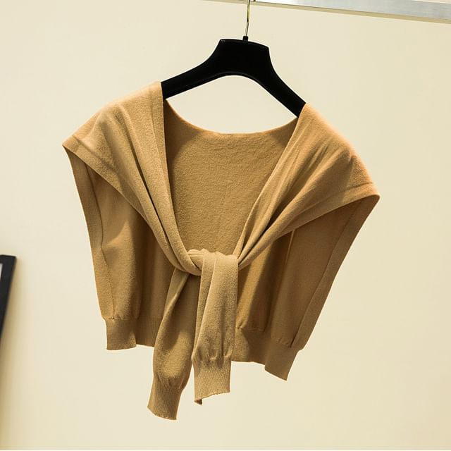 Knit Plain Shawl Knot