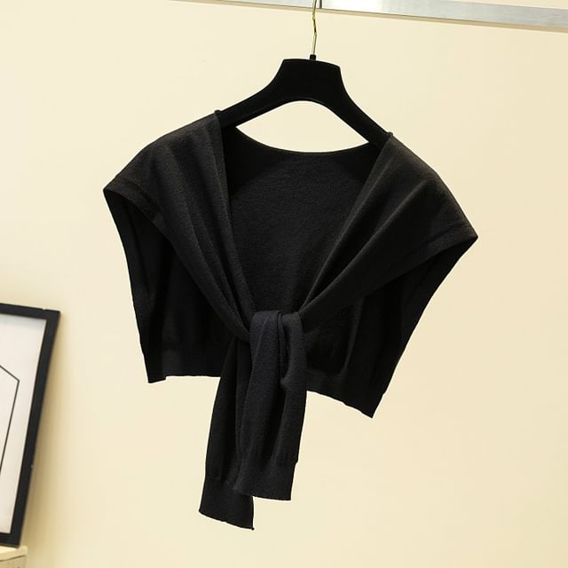 Knit Plain Shawl Knot