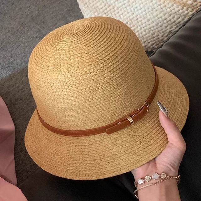 Straw Bucket Hat