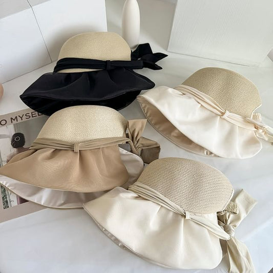 Straw Bow Sun Hat
