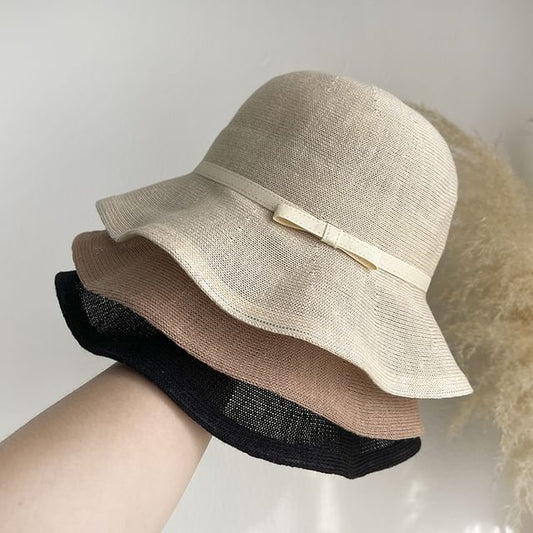 Bow Plain Hat Bucket