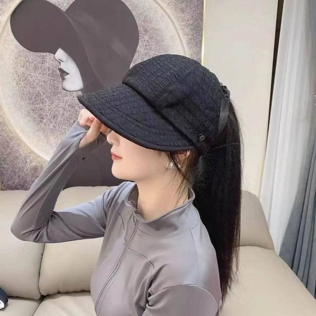 Plain Top Open Textured Hat